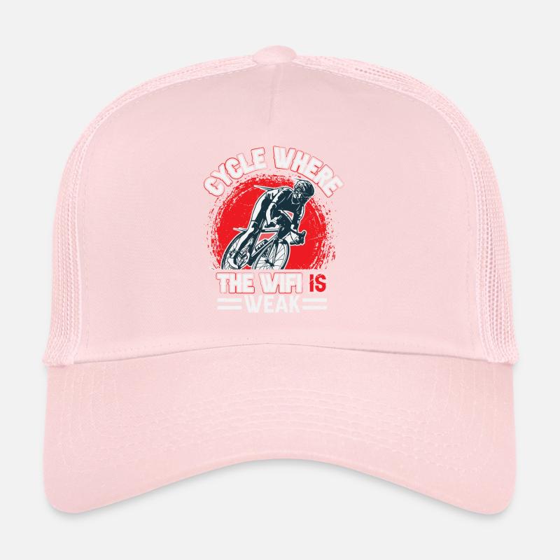 Cycling where the wifi is weak Trucker Cap