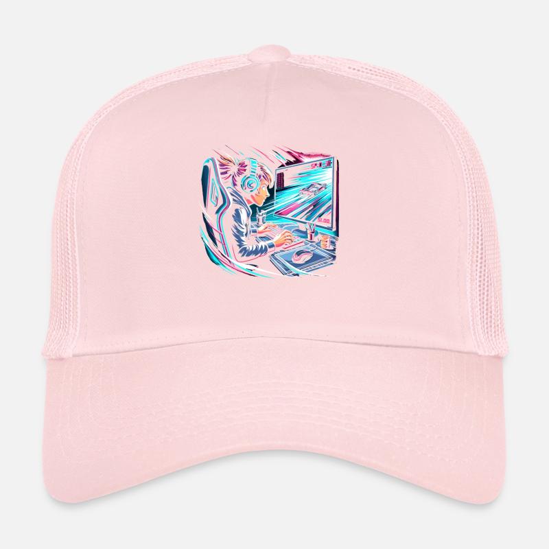 Speedrunning Video Game Player Gamer Gaming Trucker Cap