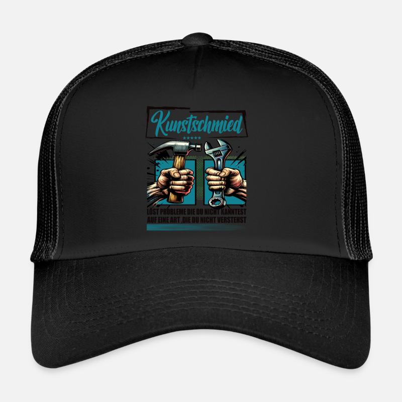 Kunstschmied Beruf mit lustigen Spruch Trucker Cap