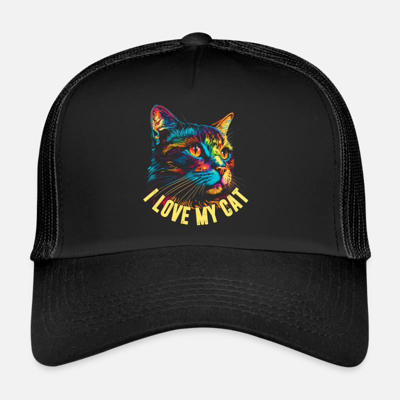 J’aime mon chat Casquette trucker 