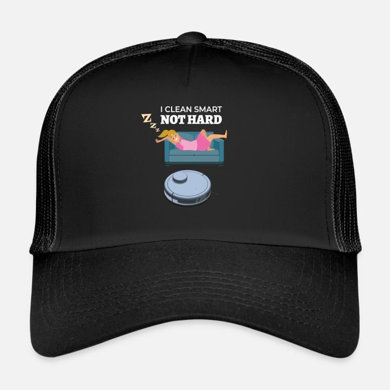 I Clean Smart Saugroboter Saugerroboter - Trucker Cap - Schwarz/Schwarz