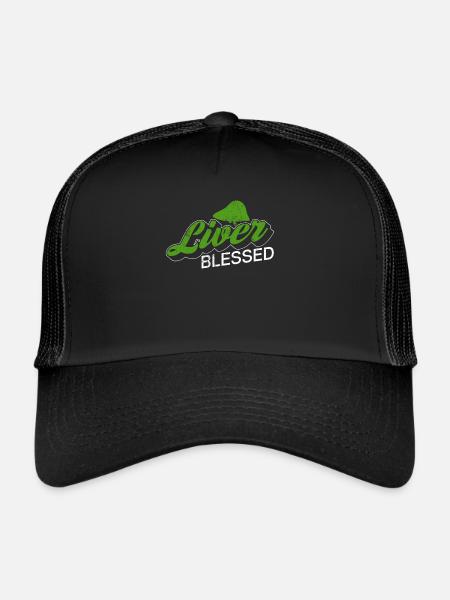 Greffe d’organe hépatique d’un donneur d’organes - Casquette trucker  - noir/noir - Devant