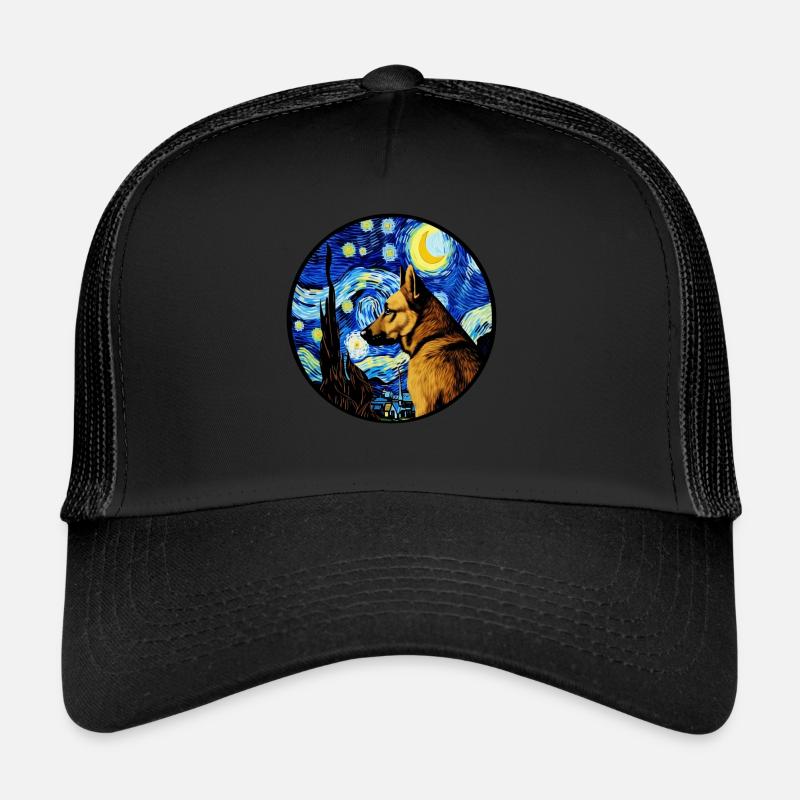 Deutscher Schäferhund Lustiger Hund Beliebtes Trucker Cap