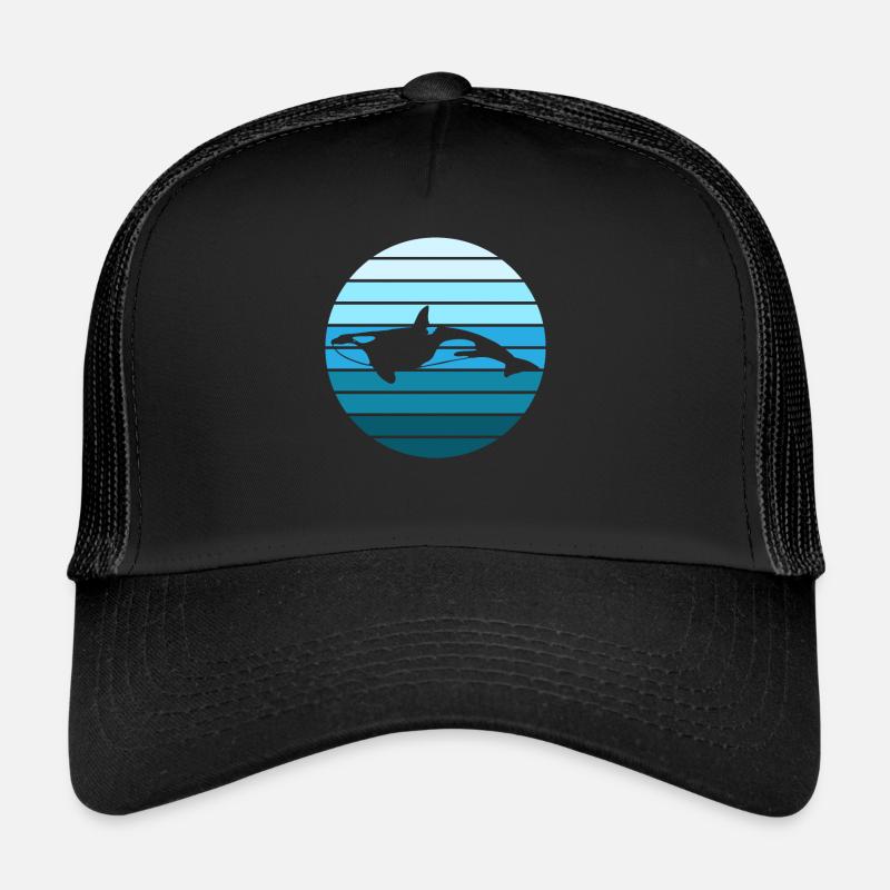 Ozeanische Schwertwal Ruhe Trucker Cap