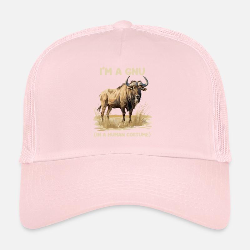 Ich Bin Ein Gnu Witziges Halloween Kostüm Gnu Trucker Cap
