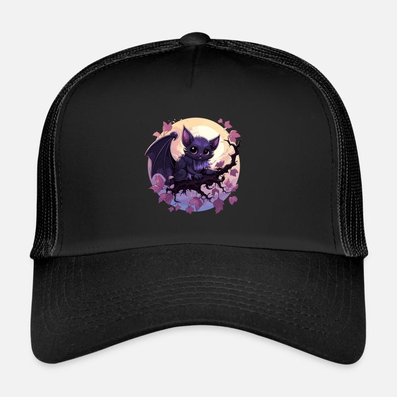 Halloween Chibi Gargoyle Costume Bat Halloween Trucker Cap