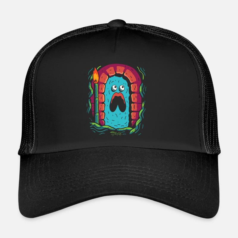 Simple Dessin Animé Gros Monstre Effrayant Donjon Casquette trucker 