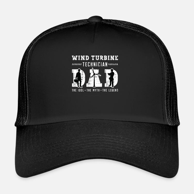 Technicien d’éolienne Papa L’idole Le moulin à vent Casquette trucker 