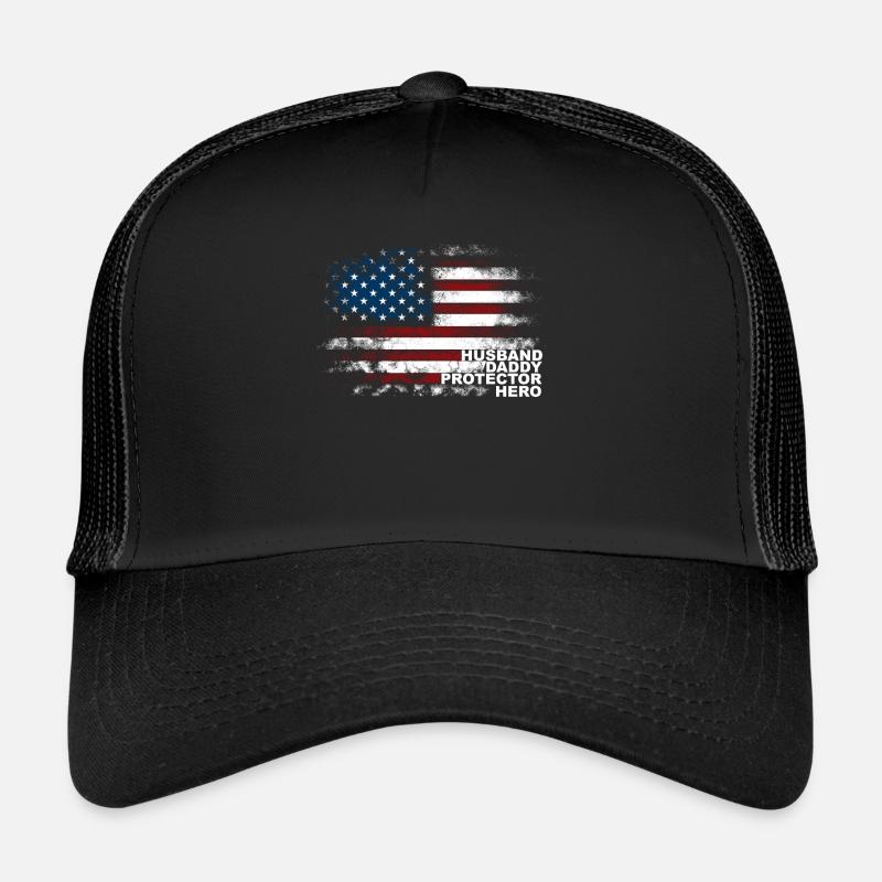 États-Unis Mari Papa Protecteur Héros Casquette trucker 