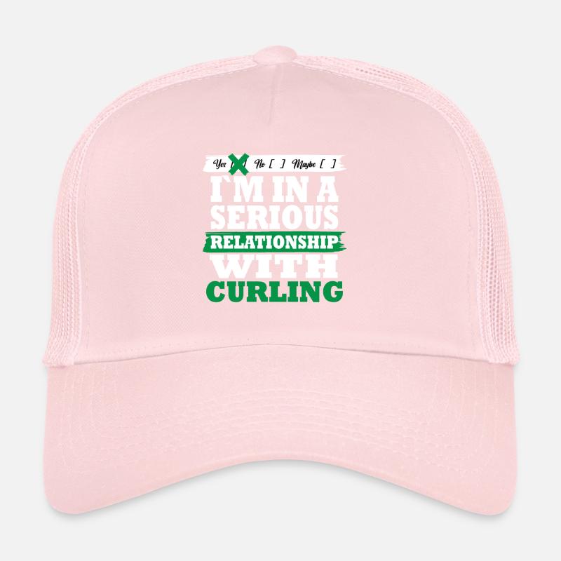 Curling Ma relation sérieuse drôle Casquette trucker 