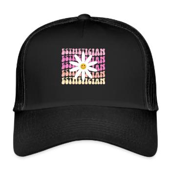 Beautician, Skin Care, Skin Therapist - Trucker Cap - black/black - Front