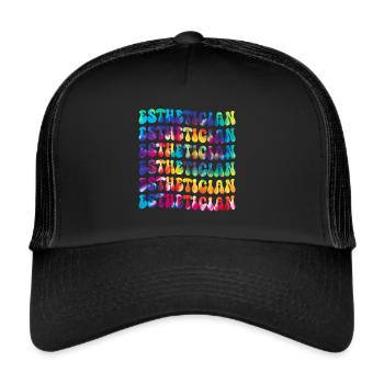 Beautician, Skin Care, Skin Therapist - Trucker Cap - black/black - Front