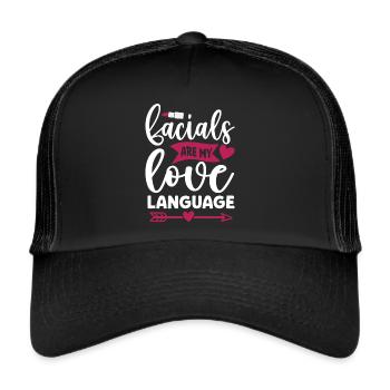 Beautician, Skin Care, Skin Therapist - Trucker Cap - black/black - Front