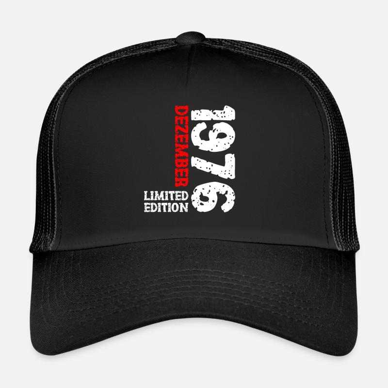 1976 Dezember Limited Edition 47. Geburtstag Deko Trucker Cap