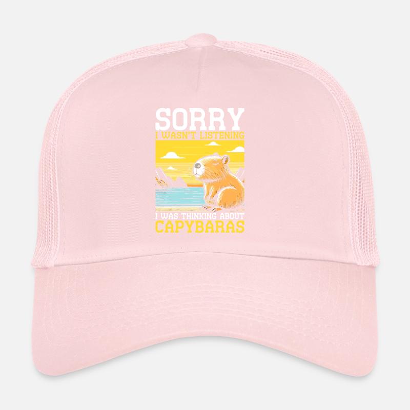 Thinking about Capybaras Trucker Cap