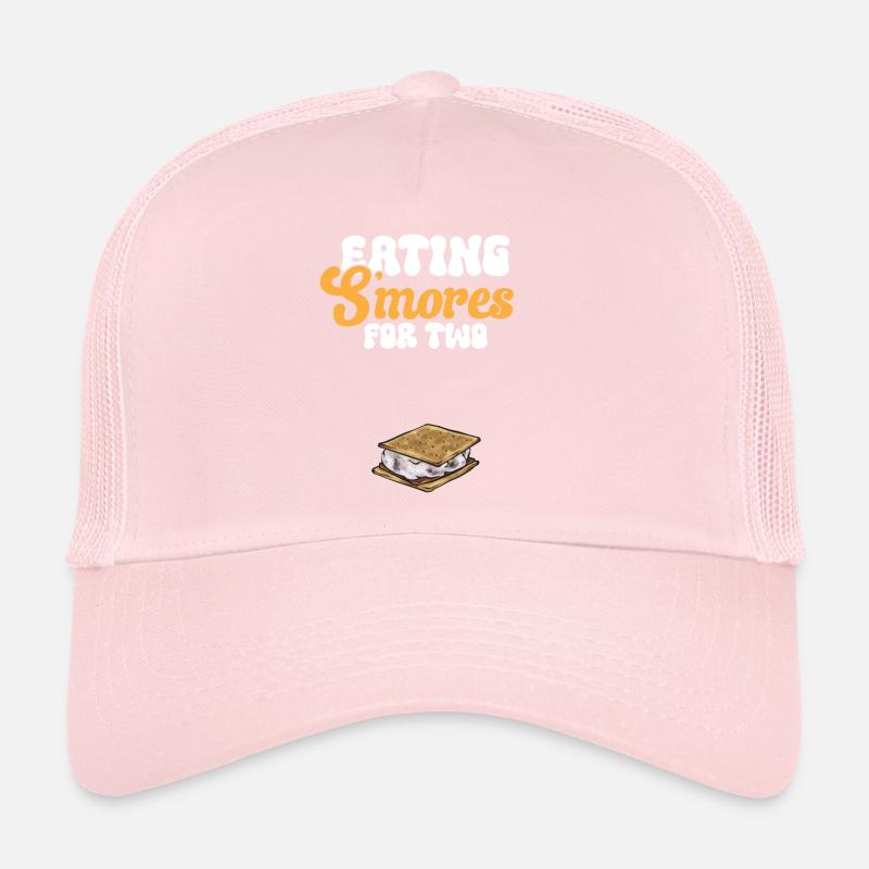 S'more Campfire Marshmallow Camping Casquette trucker 