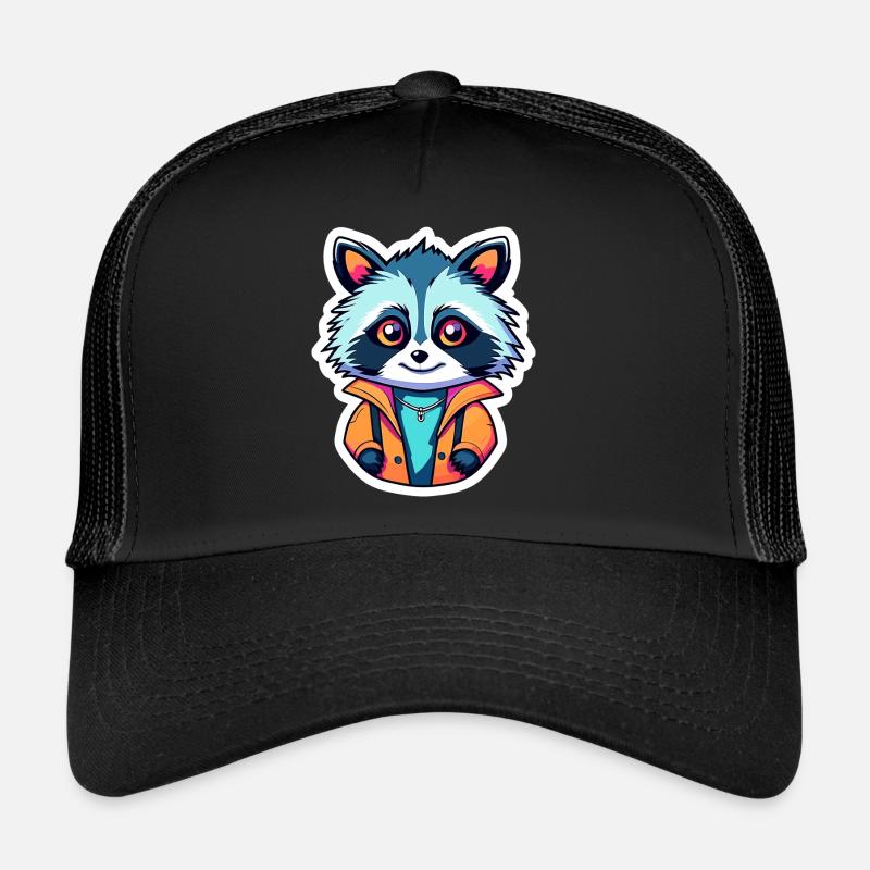 Illustration de raton laveur Casquette trucker 