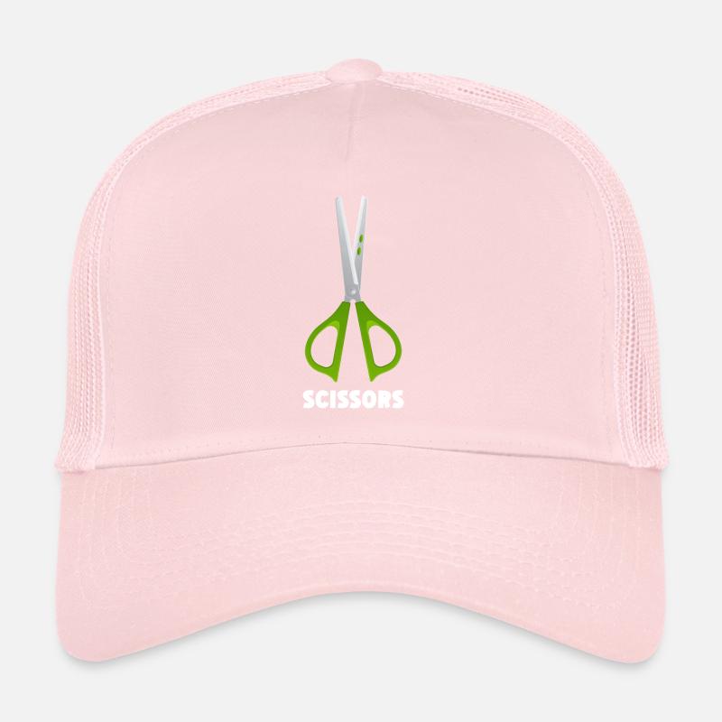 Ciseaux Papier Pierre Drôle Groupe Kawaii Casquette trucker 