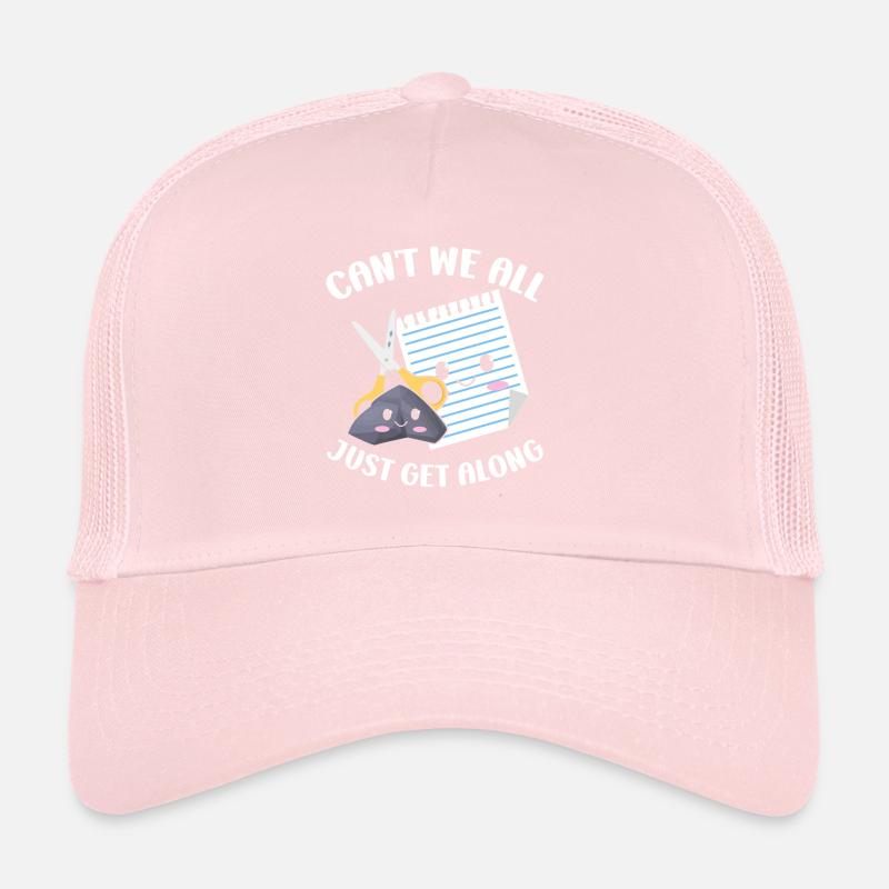 Rock Paper Scissors Funny Group Kawaii Trucker Cap