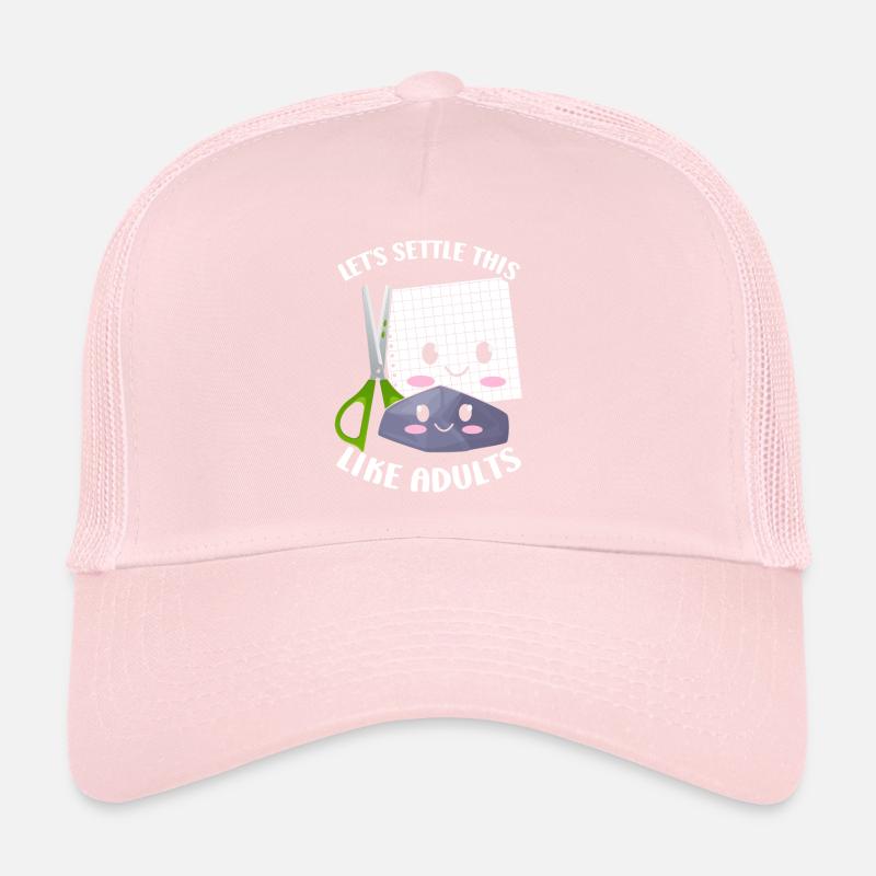 Rock Paper Scissors Funny Group Kawaii Trucker Cap
