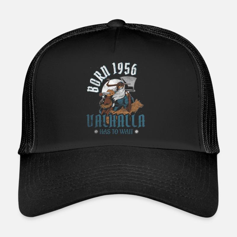Odin's Sons Are Born 1956 Viking 68th Birthday Trucker Cap