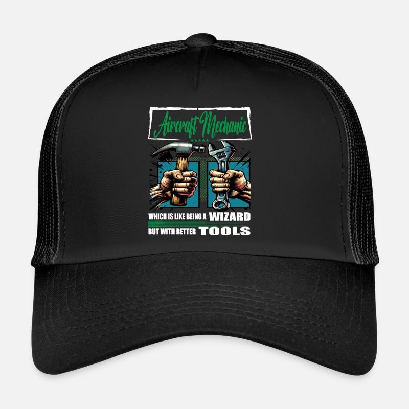 Aircraft mechanic profession saying worker Trucker Cap