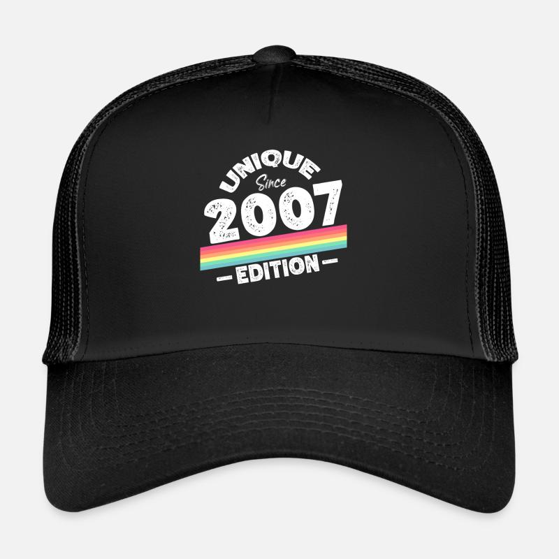 Unique depuis 2007 Edition Anniversaire Millésime 2007 Casquette trucker 