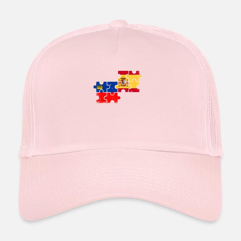 Liechtenstein Espagne Vintage drapeau Casquette trucker 