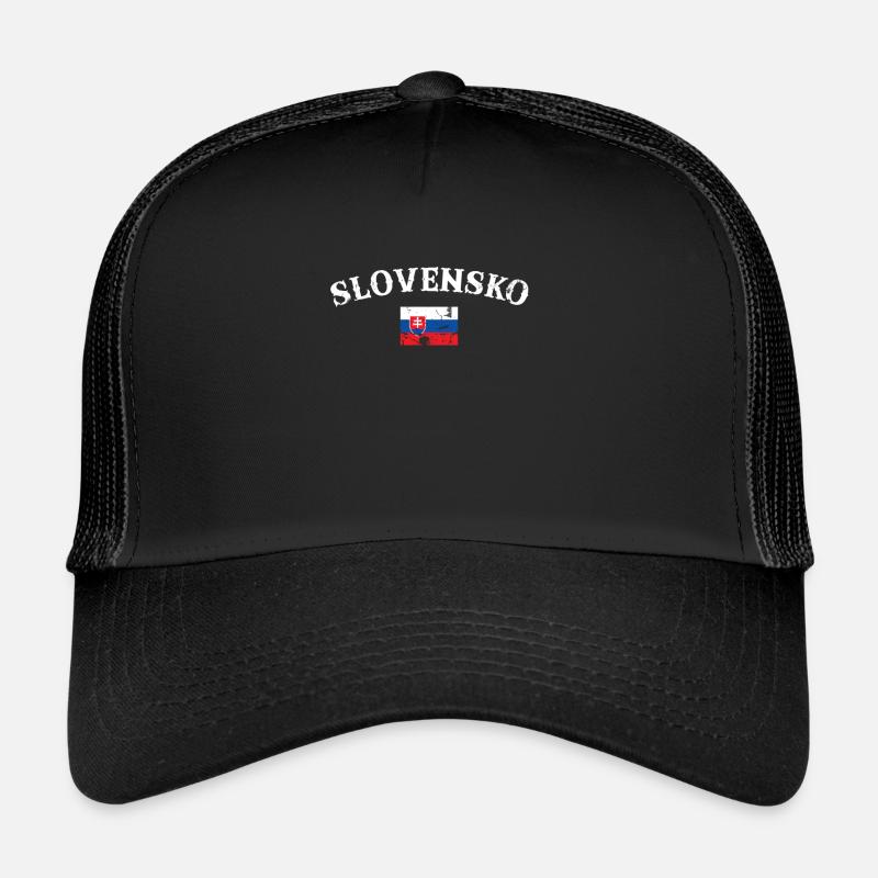 Slovensko Vintage Slovaque Drapeau Slovaque Casquette trucker 