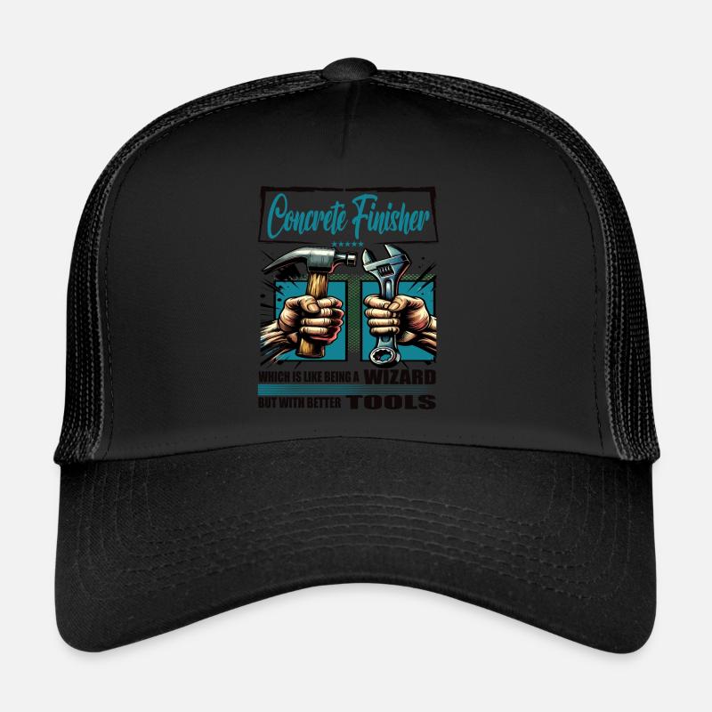 Concrete finisher Profession Saying Worker Trucker Cap