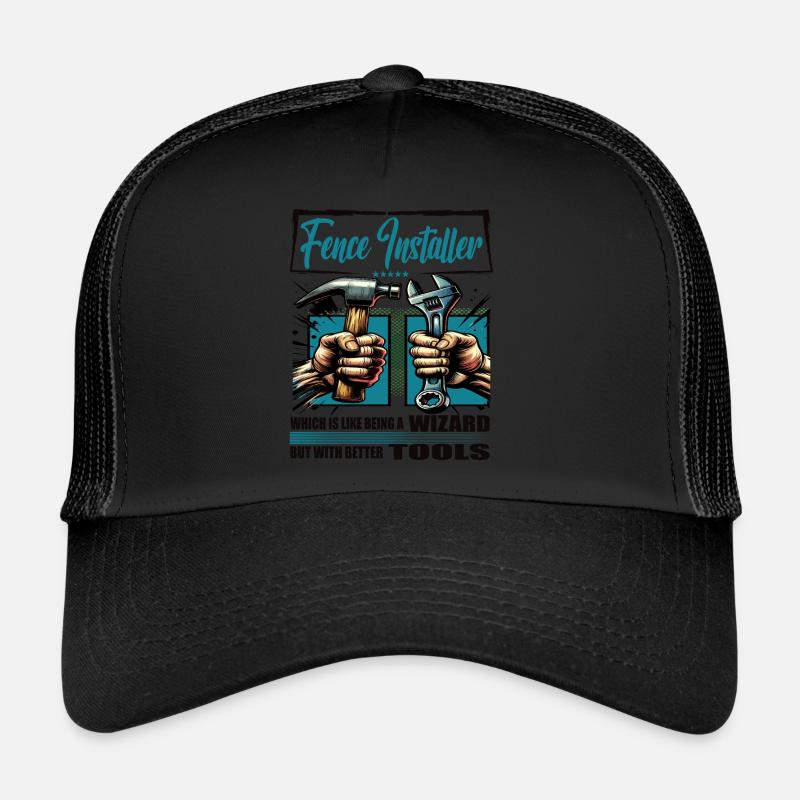 Profession d’installateur de clôtures disant ouvrier Casquette trucker 