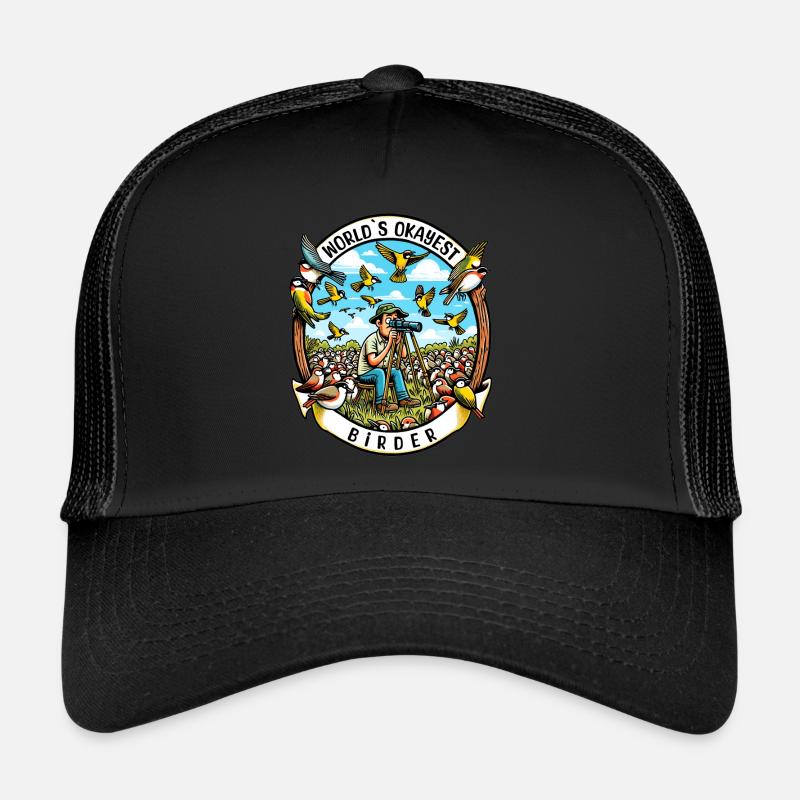 World's Best Okay Birder Birdwatching Trucker Cap