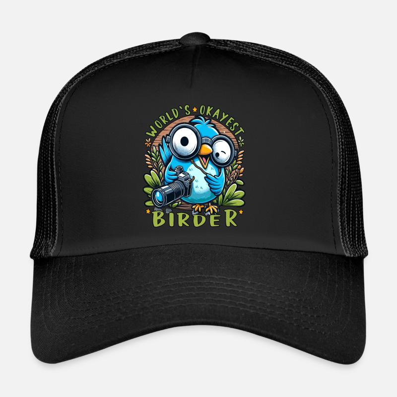 World's Best Okay Birder Birdwatching Trucker Cap