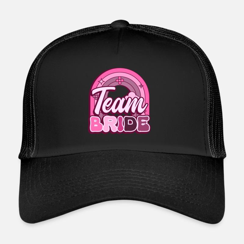 Groovy mariée fête de mariage mariée fleur fleurs Casquette trucker 