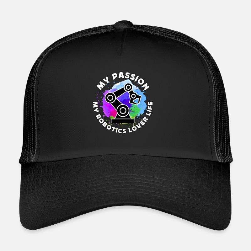 Robotics Lover My Passion My Robotics Engineering Trucker Cap