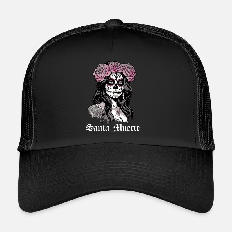 Santisima Muerte Dia De Los Muertos Mexikanisch Trucker Cap