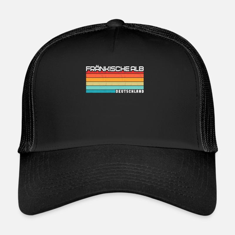 Fränkische Alb - Trucker Cap - Schwarz/Schwarz
