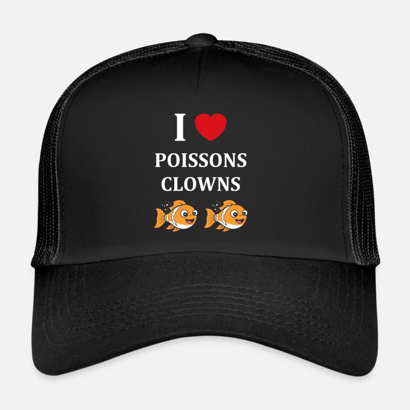 Humour petit poisson clown Casquette trucker 
