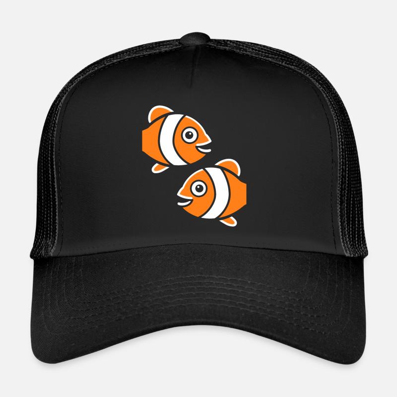 Humour petit poisson clown Casquette trucker 