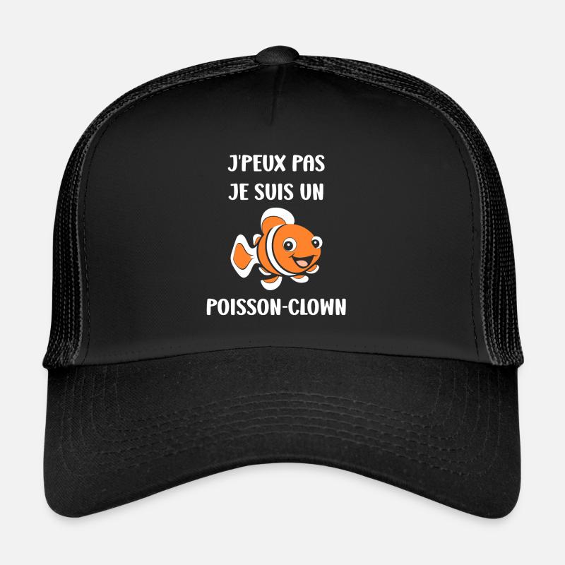 Humour petit poisson clown Casquette trucker 