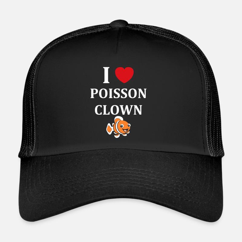 Humour petit poisson clown Casquette trucker 