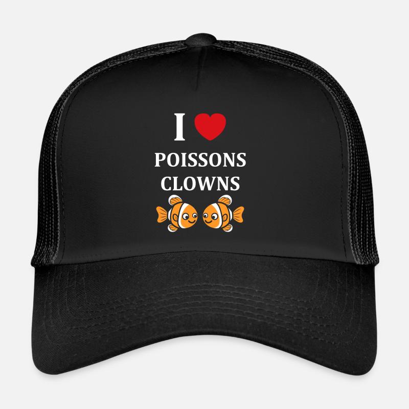 Humour petit poisson clown Casquette trucker 