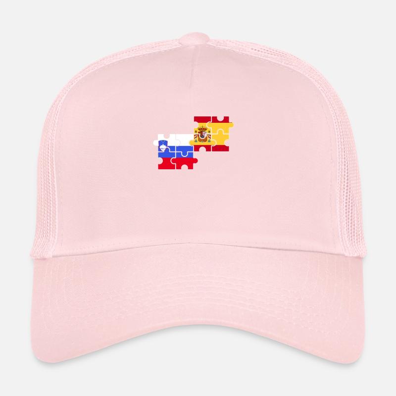 Slovénie Espagne Drapeau Espagnol Slovène Casquette trucker 
