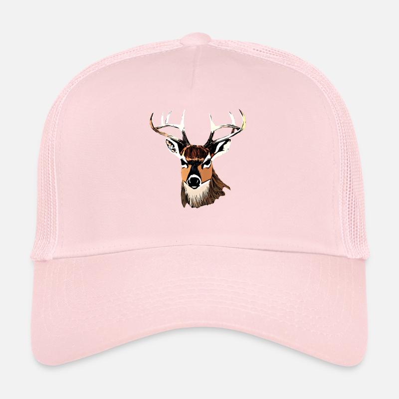 Bois de cerf élaphe avec bois de cerf Casquette trucker 