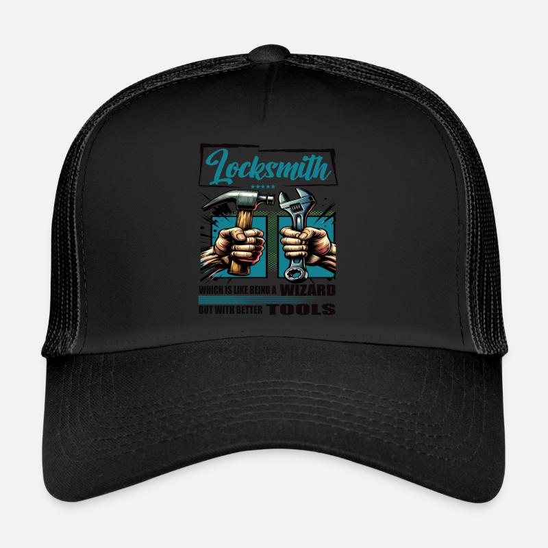 Locksmith Profession Saying Worker Trucker Cap