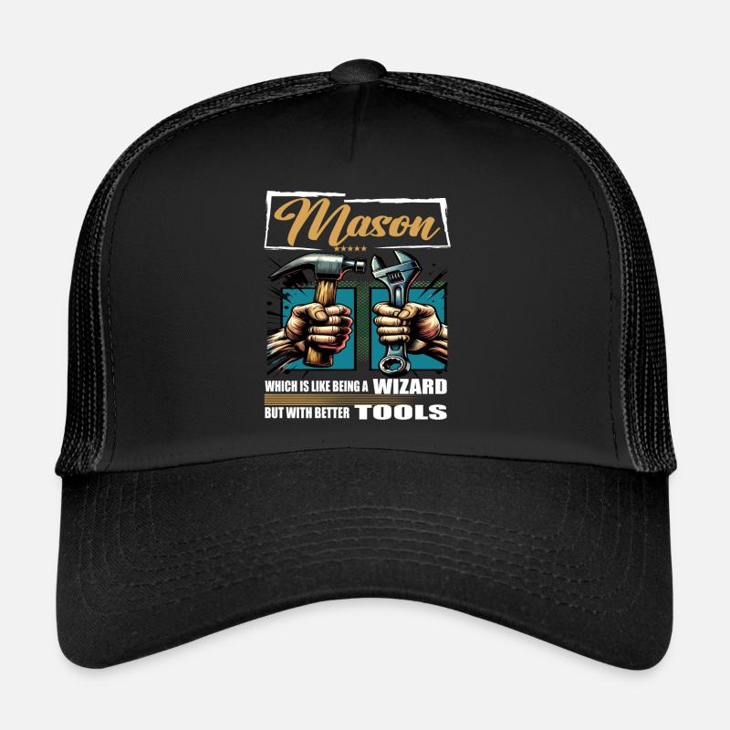 Maçon Profession Disant Ouvrier Casquette trucker 