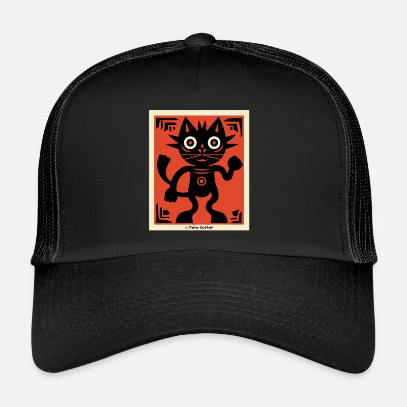 Modern Art Cat Trucker Cap