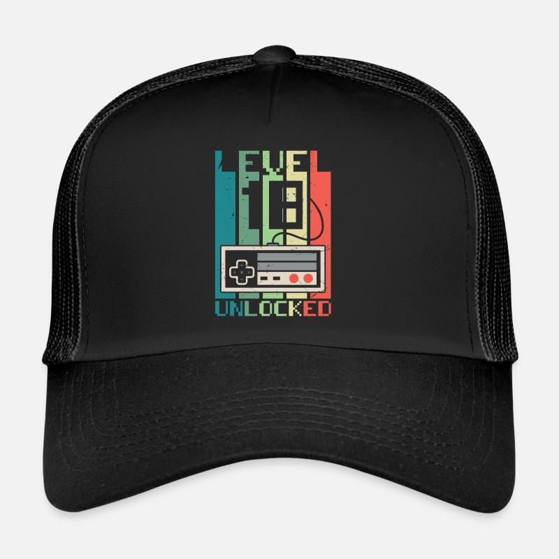 Level 18 Unlocked Trucker Cap