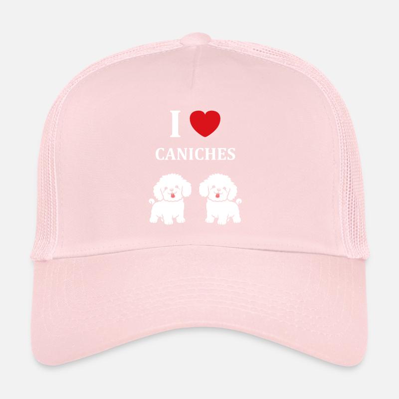Humour chien petit caniche Casquette trucker 