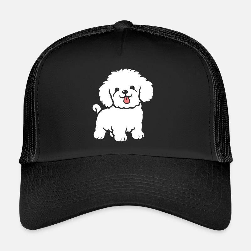 Humour chien petit caniche Casquette trucker 